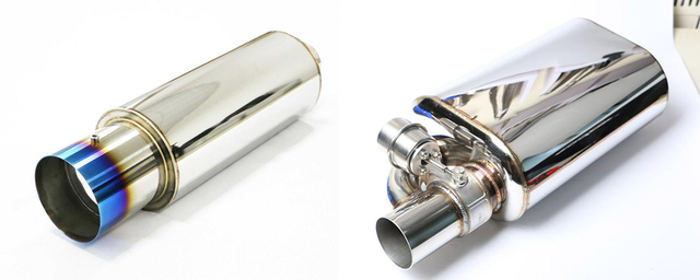 Глушитель выхлопа из титанового сплава