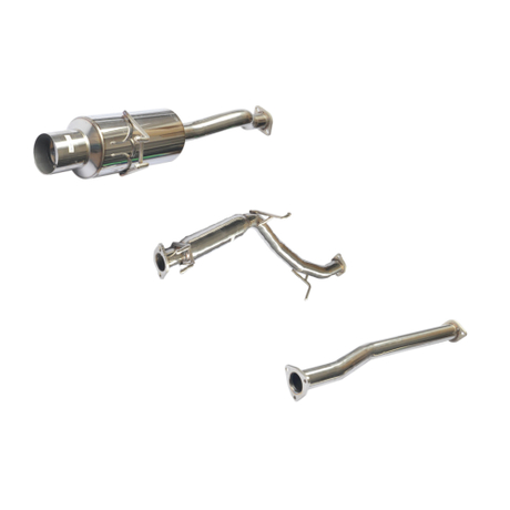 Горячая распродажа Honda 06-08 CIVIC SI Хромированный глушитель из нержавеющей стали Cat-Back выхлопная система