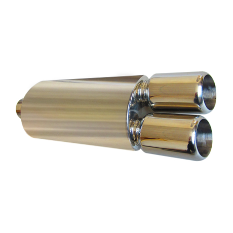 Двойной универсальный глушитель из нержавеющей стали 201 для автомобилей