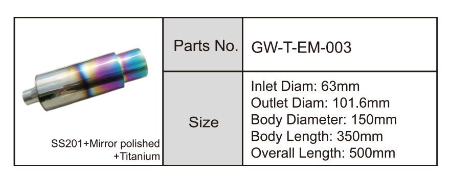титановый глушитель выхлопа