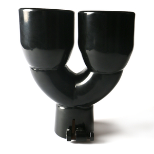 Нержавеющая сталь 409 окрашенная в черный цвет одностенная выхлопная труба