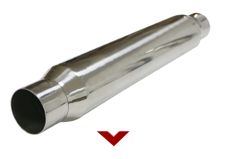 Зеркальный полированный глушитель